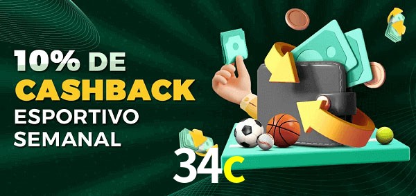 10% de bônus de cashback na 34c