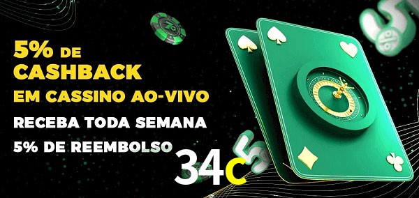 Promoções do cassino ao Vivo 34c